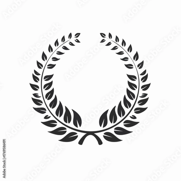 Obraz Elegant wreath illustration - Nature and achievement symbol