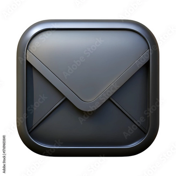 Fototapeta 3D Email icon isolated on transparent background