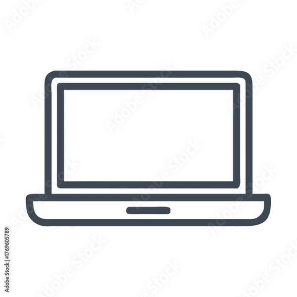 Fototapeta vector laptop computer