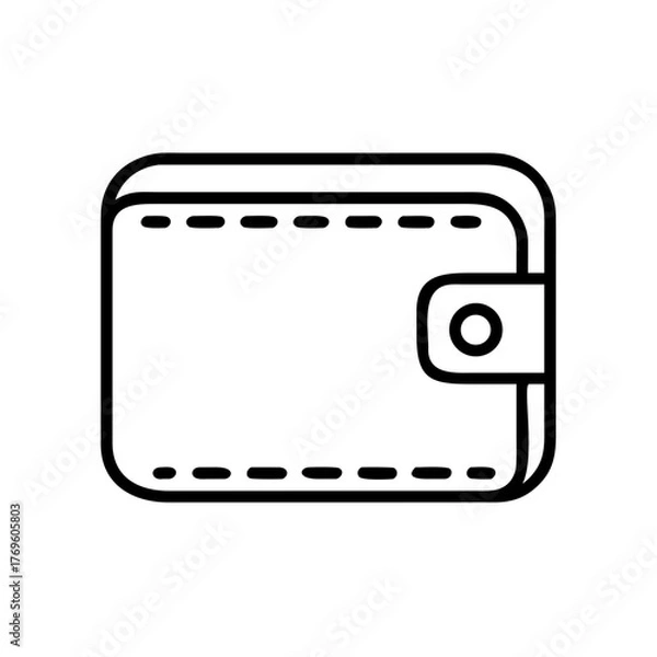 Fototapeta wallet vector art
