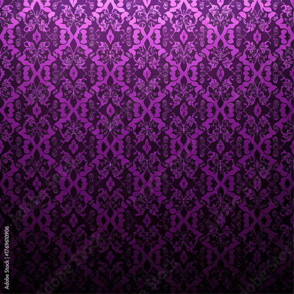 Obraz seamless damask wallpaper