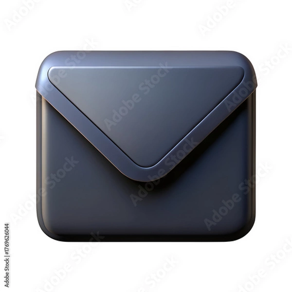 Obraz 3D Email icon isolated on transparent background