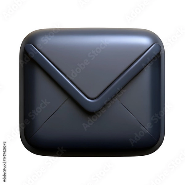Obraz 3D Email icon isolated on transparent background