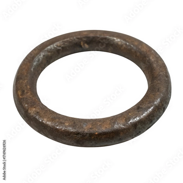 Obraz Iron ring isolated on transparent background