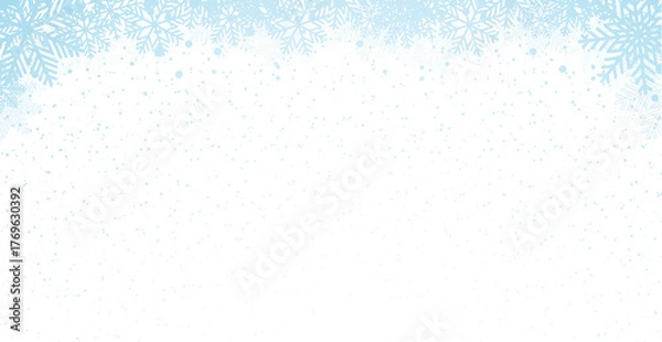 Obraz Winter background with snowflakes