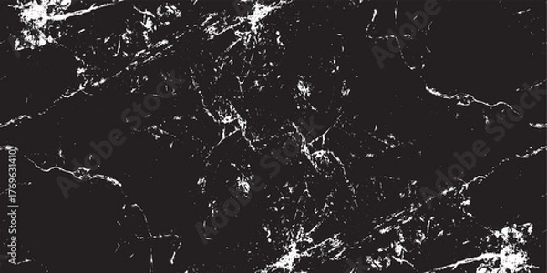 Fototapeta Scratched and Cracked Grunge Urban Background Texture Vector. Dust Overlay Distress Grainy Grungy Effect. Distressed Backdrop Vector Illustration. Isolated Black on White Background. EPS 10.