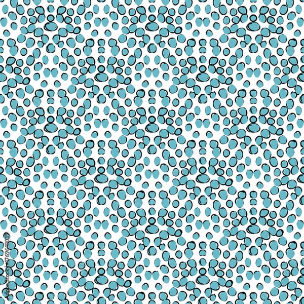 Obraz Abstract circles seamless pattern
