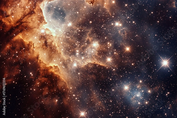 Fototapeta A close-up of NGC 6791, one of the oldest star clusters in the Milky Way  