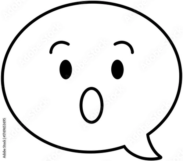 Fototapeta 놀람 이모티콘