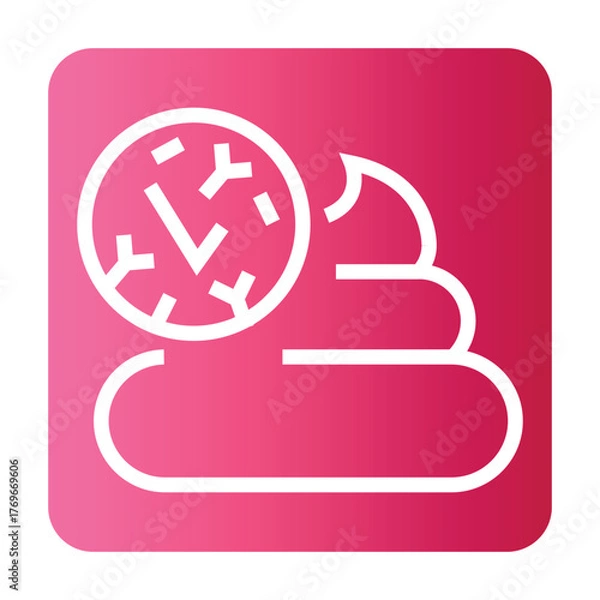 Obraz Stool good black line icon for digital and print projects.