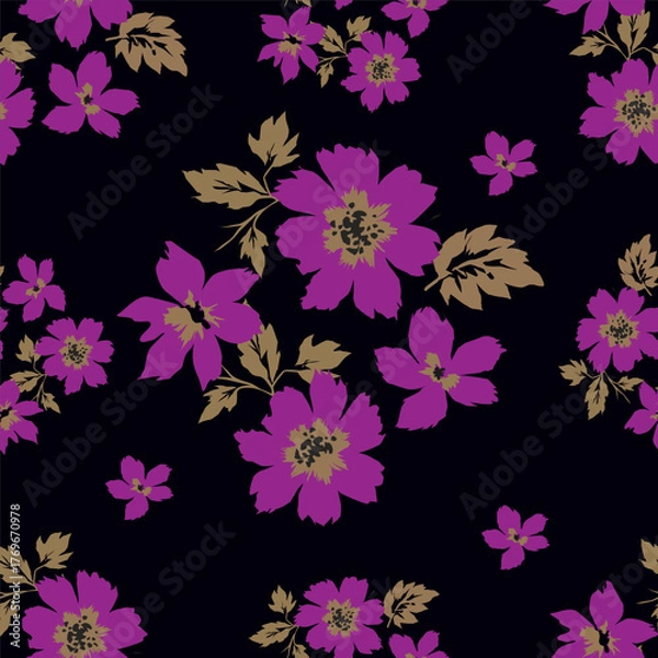 Fototapeta seamless floral pattern