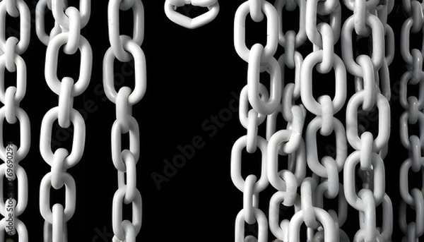 Obraz metal chain background
