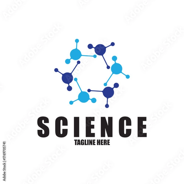 Fototapeta Molecule vector illustration design