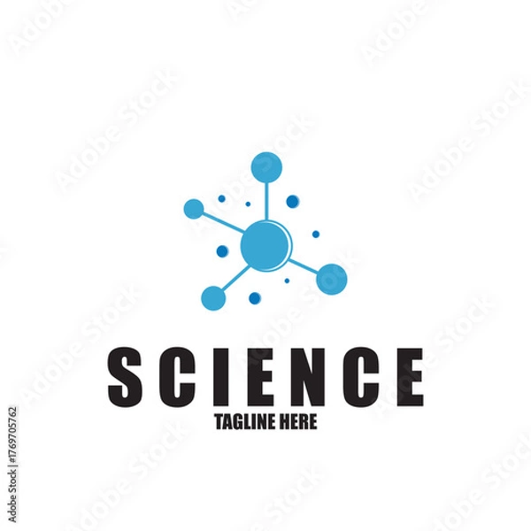 Fototapeta Molecule vector illustration design