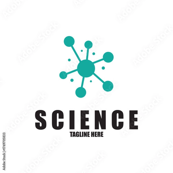 Fototapeta Molecule vector illustration design