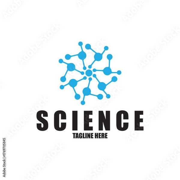 Fototapeta Molecule vector illustration design