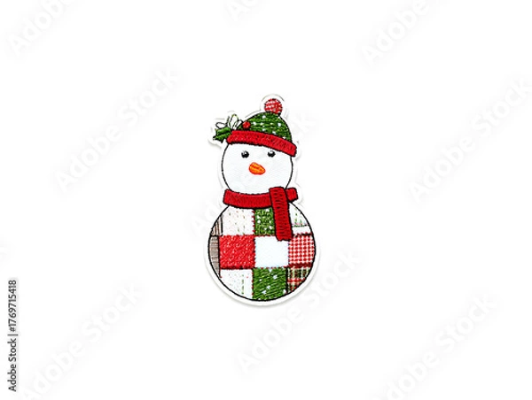 Obraz snowman on a white background