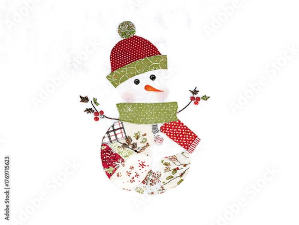 Obraz snowman on a white background