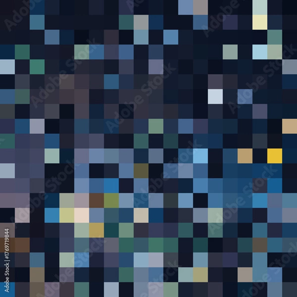 Obraz Colorful abstract mosaic background. Pixel effect. Camo and camouflage.