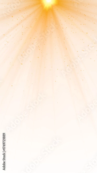 Fototapeta light flare golden dust glitter shining stars falling on transparent background,png new year and christmas,vertical social media isolated design element