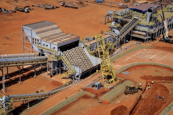 Obraz Usina de açúcar  e álcool em construção - 