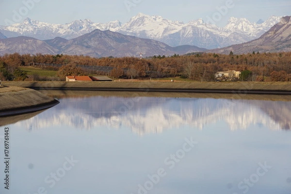 Obraz view of the Canal de Sisteron, southern Alps, France