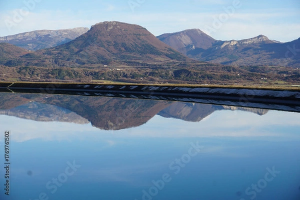 Obraz view of the Canal de Sisteron, southern Alps, France