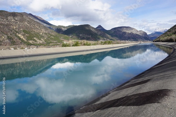 Obraz view of the Canal de Sisteron, southern Alps, France