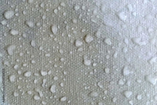 Fototapeta Water Drops on Textured Canvas