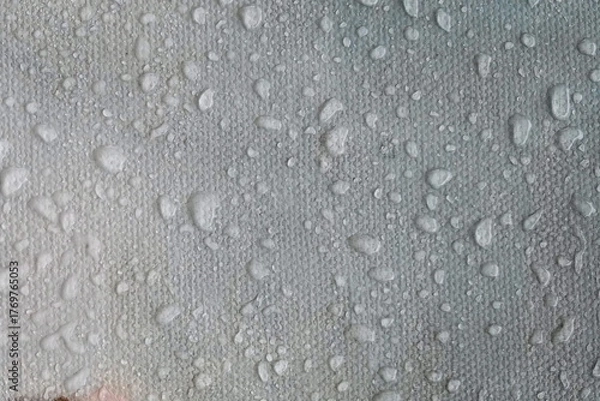 Fototapeta Water Drops on Textured Canvas