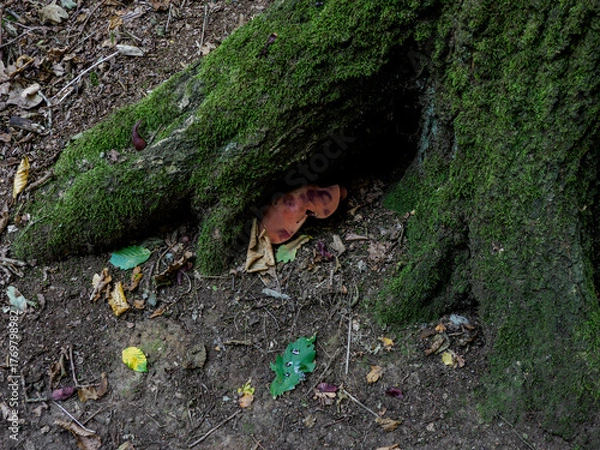 Fototapeta moss tree mushroom