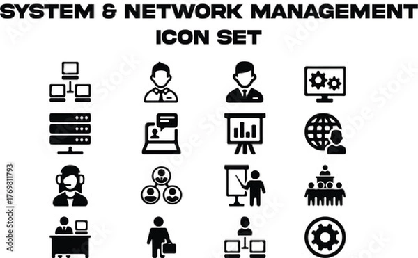 Fototapeta Network Manage Icon