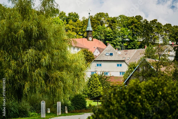 Fototapeta Alte Häuser im Südschwarzwald 