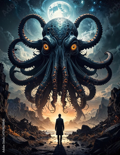 Obraz Octopus Spaceship 