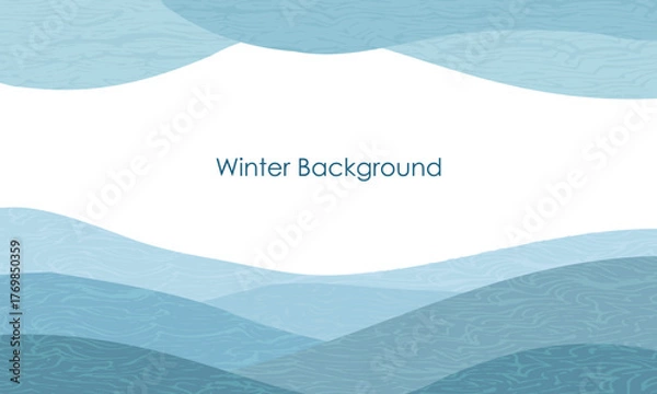 Obraz Winter abstract background. Minimal winter concept.