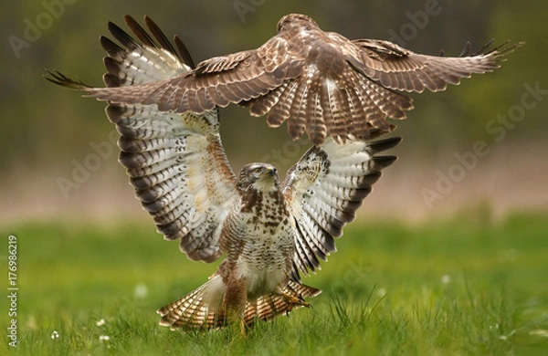 Fototapeta Common buzzard (Buteo buteo)