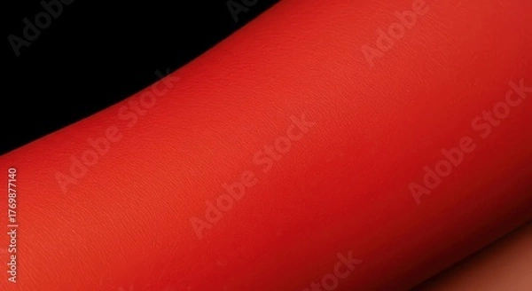 Fototapeta Severe sun exposure causing bright red skin that is hot, sensitive, and painful to the touch, indicating intense UV damage from summer heat ,care ,damage ,radiation