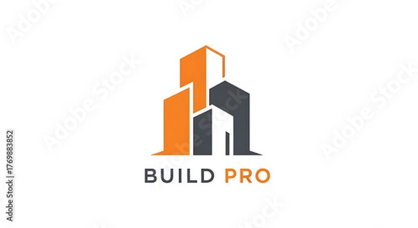 Obraz Elegant Build Pro Logo Modern Design for Construction and Real Estate Businesses - Perfect Branding