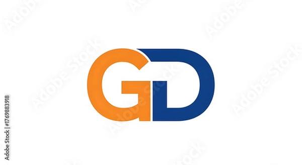 Obraz GD Monogram Logo Design - Creative and Modern Graphic