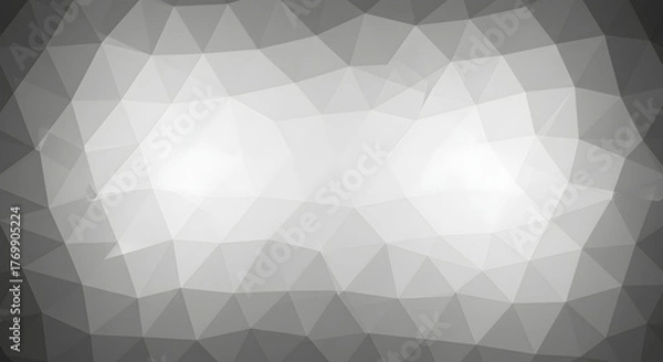 Fototapeta Abstract geometric pattern with triangles and shades of gray creating a modern design.