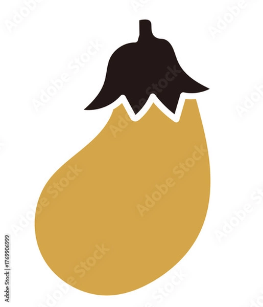 Fototapeta 年賀状の茄子のイラスト素材