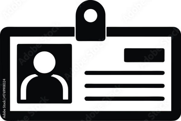 Obraz Student Id Card Vector Icon