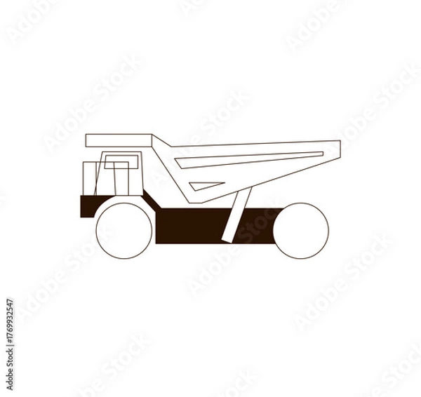 Obraz 大型ダンプトラックのアイコン