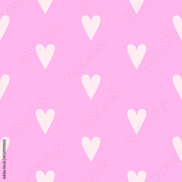 Obraz Adoring Valentine Hearts seamless pattern