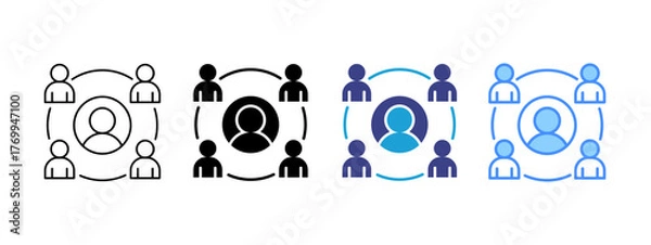 Fototapeta Exchange   icon set multiple style collection