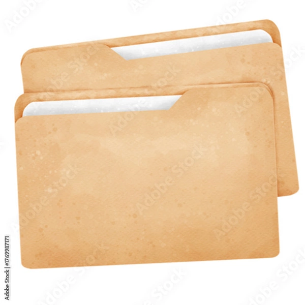Obraz icon folder computer file ,brown paper bag
