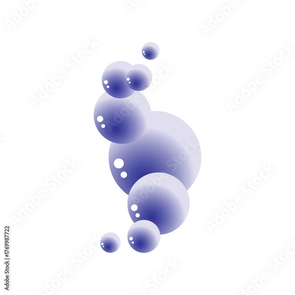 Fototapeta Make a Professional Water Bubble Icon Vector