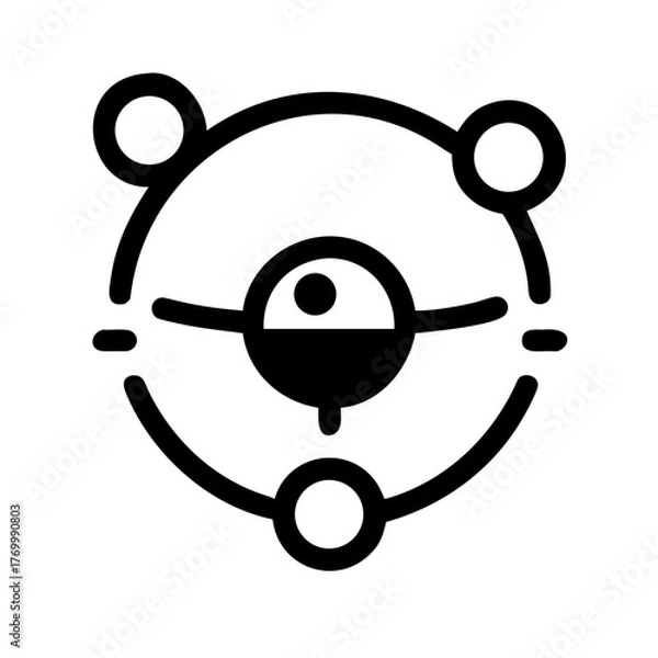 Fototapeta Drone Orbital Aerial Space Navigation icon set – Drone, Orbital, Aerial, Space, Navigation, Flight, Technology