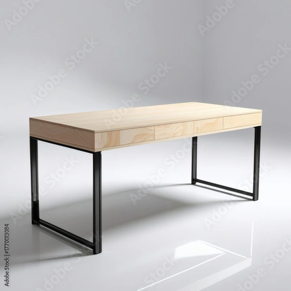 Fototapeta 3d render of a modern table