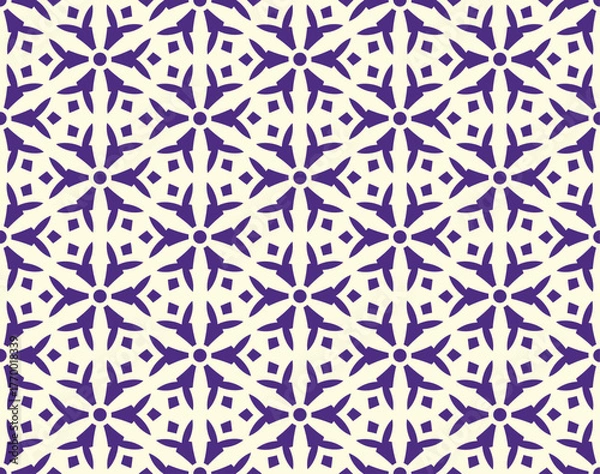 Obraz Repeating Geometric Seamless Pattern Design with Circular and Diamond Elements